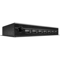 Lindy 7 Port USB 2.0 Metall Hub, USB-Hub schwarz