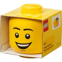 Room Copenhagen LEGO Storage Head "Happy Boy", mini, Aufbewahrungsbox gelb