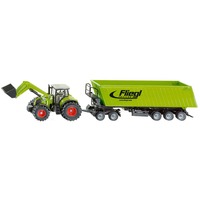 SIKU FARMER Traktor mit Frontlader, Doll und Muldenkipper, Modellfahrzeug