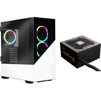 Enermax K8 ARGB + Cyberbron III 750W, Tower-Gehäuse weiß, Bundle (Gehäuse + Netzteil)