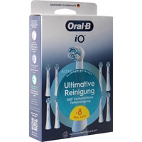  Oral-B iO Ultimative Reinigung 8er, Aufsteckbürste weiß, Überlegene Plaque-Entfernung