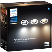Philips Hue White Ambiance Milliskin Einbauspot 3er-Pack, LED-Leuchte weiß