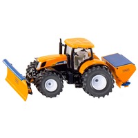 SIKU SUPER Traktor mit Räumschild und Streuer, Modellfahrzeug
