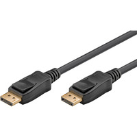 goobay Essential Kabel DisplayPort Stecker > DisplayPort Stecker, 8K / 120Hz schwarz, 1 Meter, 40 Gbit/s, DisplayPort 2.0 / 2.1