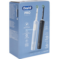  Oral-B Vitality Pro D103 Duo, Elektrische Zahnbürste schwarz/blau, Black/Blue, inkl. 2. Handstück