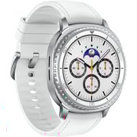 SAMSUNG Galaxy Watch8 Classic, Smartwatch weiß, 46mm, LTE, Hybrid-Armband