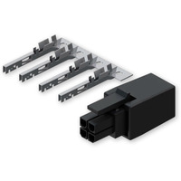 Teltonika 4-Poliger Stecker mit Kontaktklemmen schwarz, 250V, 5A