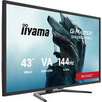 iiyama G-Master G4380UHSU-B2 Red Eagle, Gaming-Monitor 108 cm (42.5 Zoll), schwarz, 4K UHD, VA, Adaptive-Sync, USB-HUB, HDR, 144Hz Panel