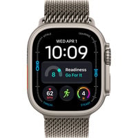 Apple Watch Ultra 4, Smartwatch Titan natur, 49 mm, Milanaise Armband Titan natur S, Cellular