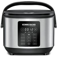 Rommelsbacher Multi-Reiskocher MRK 650 edelstahl/schwarz, 600 Watt, 3 Liter