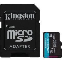Kingston Canvas Go! Plus 1 TB microSDXC, Speicherkarte schwarz, UHS-I U3, Class 10, V30, A2