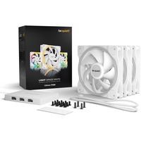 be quiet! Light Wings White 120mm PWM Triple Pack, Gehäuselüfter weiß, 3er Pack, inkl. ARGB-Hub, 120 mm