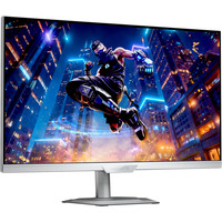 GIGABYTE M27Q2 QD ICE QLED, Gaming-Monitor 68.6 cm (27 Zoll), weiß, QHD, SS-IPS, KVM, HDMI, DP, USB-C, 200Hz Panel