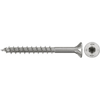 fischer Spanplattenschraube PowerFast II 4,5x45 Senkkopf TX 200 Stück, mit Teilgewinde, Edelstahl A2