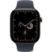 Apple Watch Series 12, Smartwatch Titan Natur, 46 mm, Sportarmband Navyblau S/M, Cellular