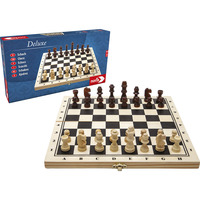 Noris Deluxe Holz - Schach, Brettspiel 