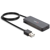 Lindy 4 Port USB 2.0 Hub, USB-Hub