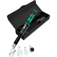 Wera 9558 Drehmoment-Set für Rohrleitungsverschraubungen, 10-50 Nm, Drehmomentschlüssel 5-teilig, mit Einsteck-Vierkant 9x12mm