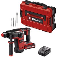EINHELL Professional Akku-Bohrhammer TP-HD 18/28 Li BL+4, 18Volt rot/schwarz, Li-Ion Akku 3,0 Ah, 4-teiliges Zubehör-Set, E-Case S