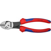 KNIPEX TwinForce Hochleistungs-Seitenschneider, Schneid-Zange rot/blau, 73 72 180