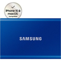 Samsung Portable SSD T7 2TB, Externe SSD blau, USB-C 3.2 Gen 2 (10 Gbit/s), extern