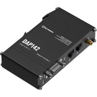 Teltonika DAP142, Access Point schwarz, DIN-Schienenhalterung, 3-poliger Stromanschluss für den industriellen Einsatz, RS232-Port
