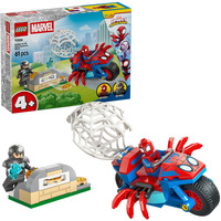 LEGO 11206 Marvel Spidey und seine Super-Freunde Spidey auf Motorrad vs. Rhino, Konstruktionsspielzeug 