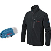 Bosch Professional Heat+Jacket GHJ 12+18V Solo Größe 2XL, Arbeitskleidung schwarz, ohne Akku und Ladegerät