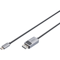 Digitus USB4 Gen 2x2 Adapterkabel USB-C > DisplayPort schwarz/grau, 1 Meter