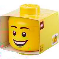 Room Copenhagen  LEGO Storage Head  "Happy Boy", groß, Aufbewahrungsbox gelb