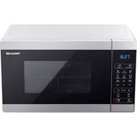 SHARP YC-MG02E-S, Mikrowelle silber/schwarz