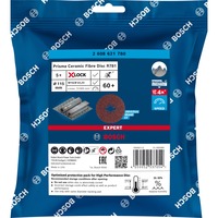 Bosch X-LOCK Expert R781 Prisma Ceramic Fiberschleifscheibe, Ø 115mm, K60 5 Stück, Bohrung 22,23mm