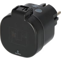 Brennenstuhl Connect WiFi Steckdose WA 3600 XS03 Outdoor schwarz, Sprachsteuerung, Zeitschaltuhr, App