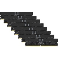 Kingston FURY DIMM 256 GB DDR5-6400 (8x 32 GB) Octa-Kit ECC, Arbeitsspeicher schwarz, KF564R32RBE2K8-256, Renegade Pro, Registered, INTEL XMP, AMD EXPO