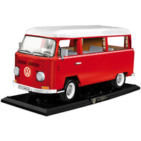 COBI Volkswagen T2a Camper Van Executive Edition, Konstruktionsspielzeug rot/weiß, Maßstab 1:12