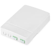 Digitus FTTH Gehäuse mit 2x LC/APC DX Kupplung weiß