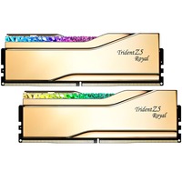 G.Skill DIMM 48 GB DDR5-7200 (2x 24 GB) Dual-Kit, Arbeitsspeicher gold, F5-7200J3646F24GX2-TR5G, Trident Z5 Royal, INTEL XMP