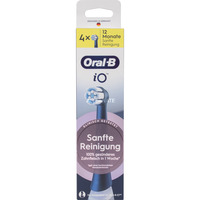  Oral-B iO Sanfte Reinigung 4er, Aufsteckbürste schwarz, für empfindliche Bereiche und gesünderes Zahnfleisch