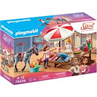 PLAYMOBIL 70696 Spirit Miradero Süßigkeitenstand, Konstruktionsspielzeug 