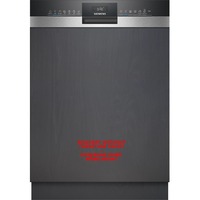 Siemens SN53ES02CE IQ300, Spülmaschine edelstahl (gebürstet)/schwarz, 60 cm, Home Connect