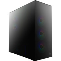 ARCTIC Xtender Mirror Black Design, Tower-Gehäuse schwarz, Tempered Glass x 2 (verspiegelt)