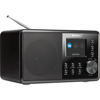 Karcher DAB 3000, Radio schwarz, UKW, DAB+, Weckerfunktionen, Dual-Alarm