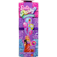 Mattel Barbie Party Unboxed Barbie Glam Party Serie - rote Puppe