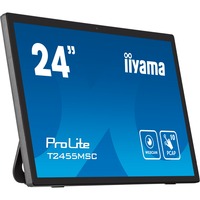 iiyama ProLite T2455MSC-B1, LED-Monitor 61 cm (24 Zoll), schwarz (matt), FullHD, IPS, Touchscreen