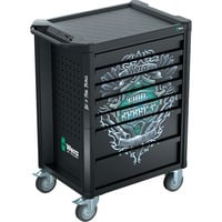 Wera 9800 Tool Rebel Werkstattwagen, ohne Werkzeug, Werkzeugwagen schwarz, Tool Rebel Design