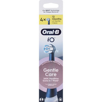  Oral-B iO Sanfte Reinigung 4er, Aufsteckbürste schwarz, für empfindliche Bereiche und gesünderes Zahnfleisch