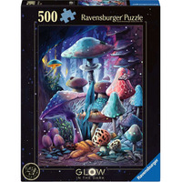 Ravensburger Puzzle Glow in the Dark - Pilze im Mondschein 500 Teile