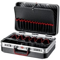 KNIPEX Werkzeugkoffer "Vision24" 00 21 20 LE, Werkzeugkiste schwarz, Umlaufender Doppel-Aluminiumrahmen