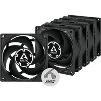 ARCTIC P8 PWM PST, Gehäuselüfter schwarz, 5er Pack, 80 mm