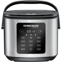 Rommelsbacher Multi-Reiskocher MRK 950 edelstahl/schwarz, 860 Watt, 5 Liter